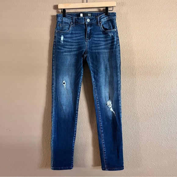 Kut from the Kloth Catherine Distressed Boyfriend Jeans Size 2 - Picture 2 of 11